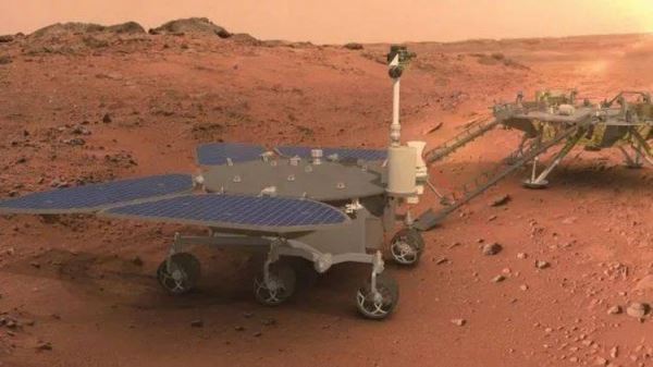 Китайский марсоход «Чжужун» проехал по поверхности Красной планеты более 800 метров