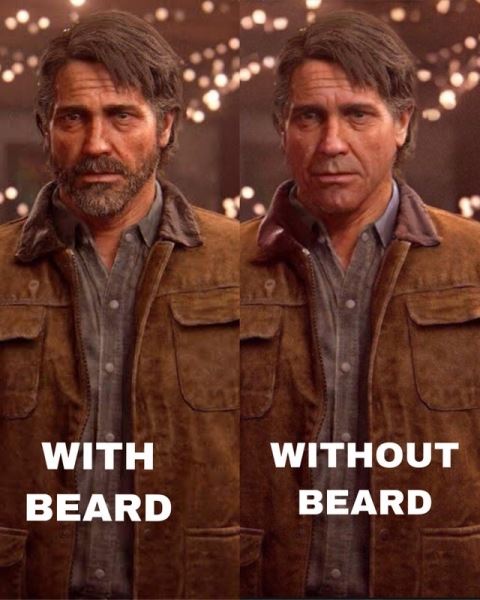 Пользователи обнаружили, что Джоэл из The Last of Us выглядит жутко без бороды 
