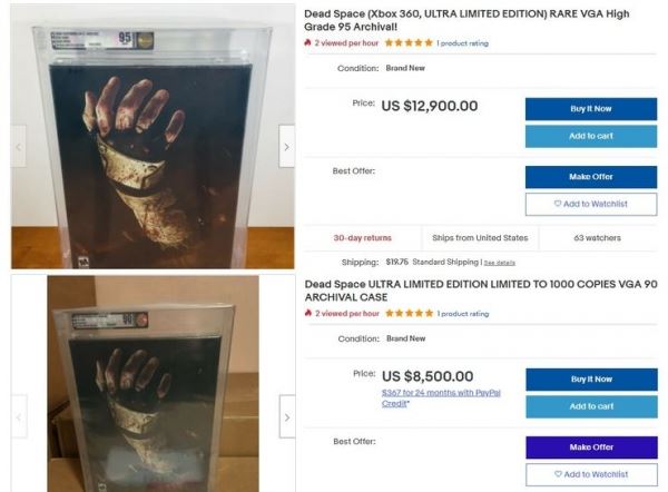 После анонса новой Dead Space цены на старые коллекционки взлетели до 940 тысяч рублей 